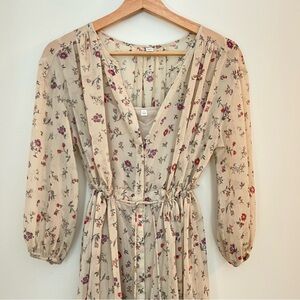 Two-layer floral dress